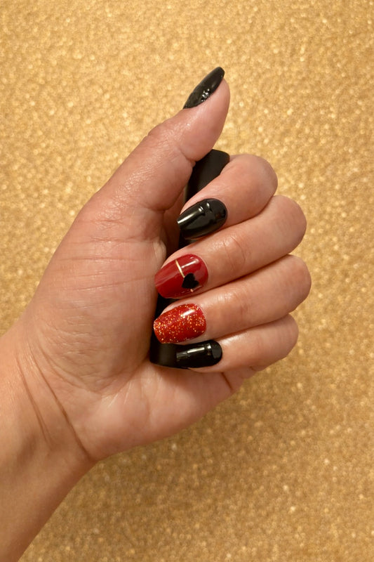 Black & Red Heart
