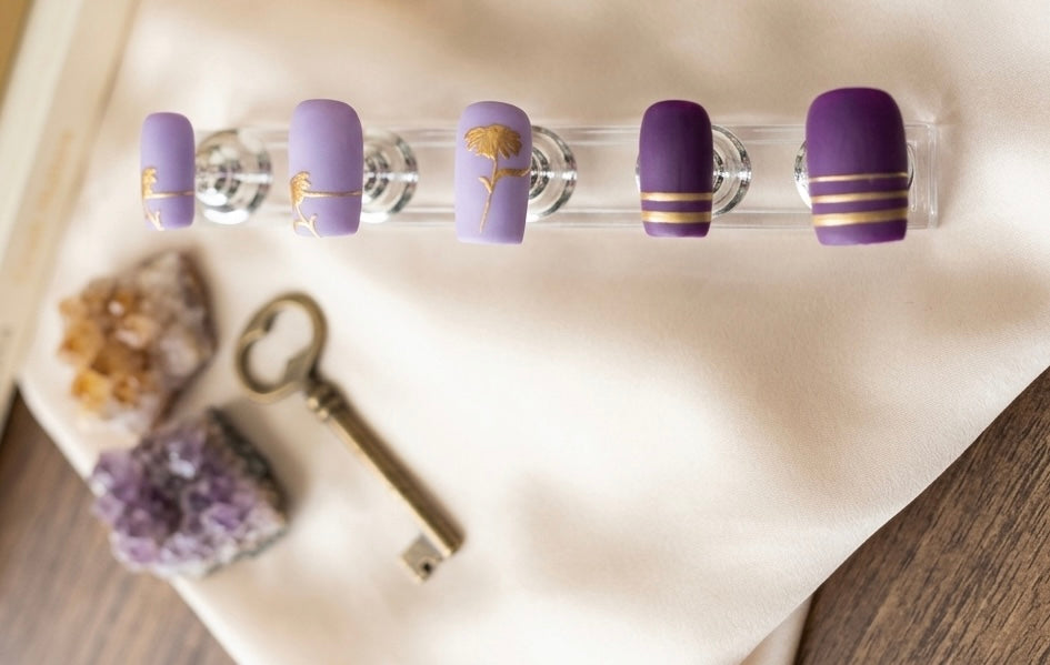 Purple & Gold Spring