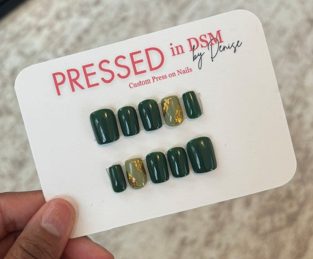 Green with Gold Leaves *15% OFF